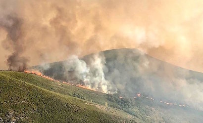 El incendio de Chano en Peranzanes / @briftabuyo