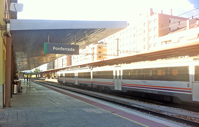 Estación de Ponferrada, en la línea que más aumenta sus retrasos horarios